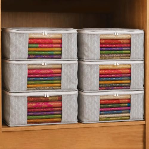 Homestrap Printed Saree Storage Organizers