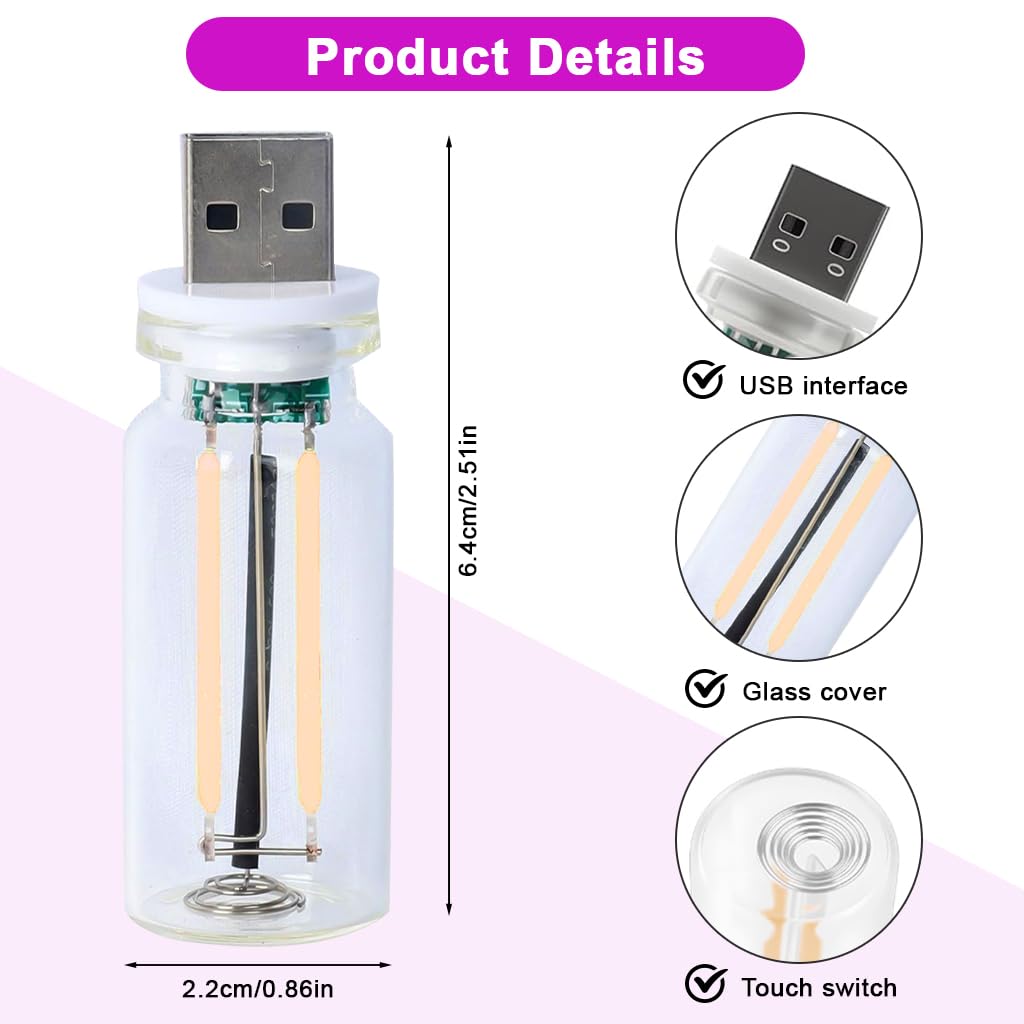 STHIRA USB Dimmable Car Interior Light