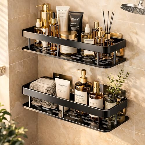 No-Drill Rustproof Bathroom Corner Shelves