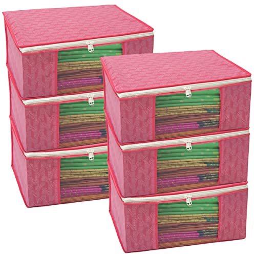 Homestrap Printed Saree Storage Organizers
