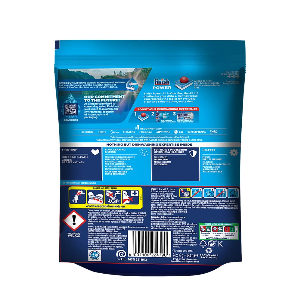 Finish Powerball All-in-1 Dishwasher Tablets