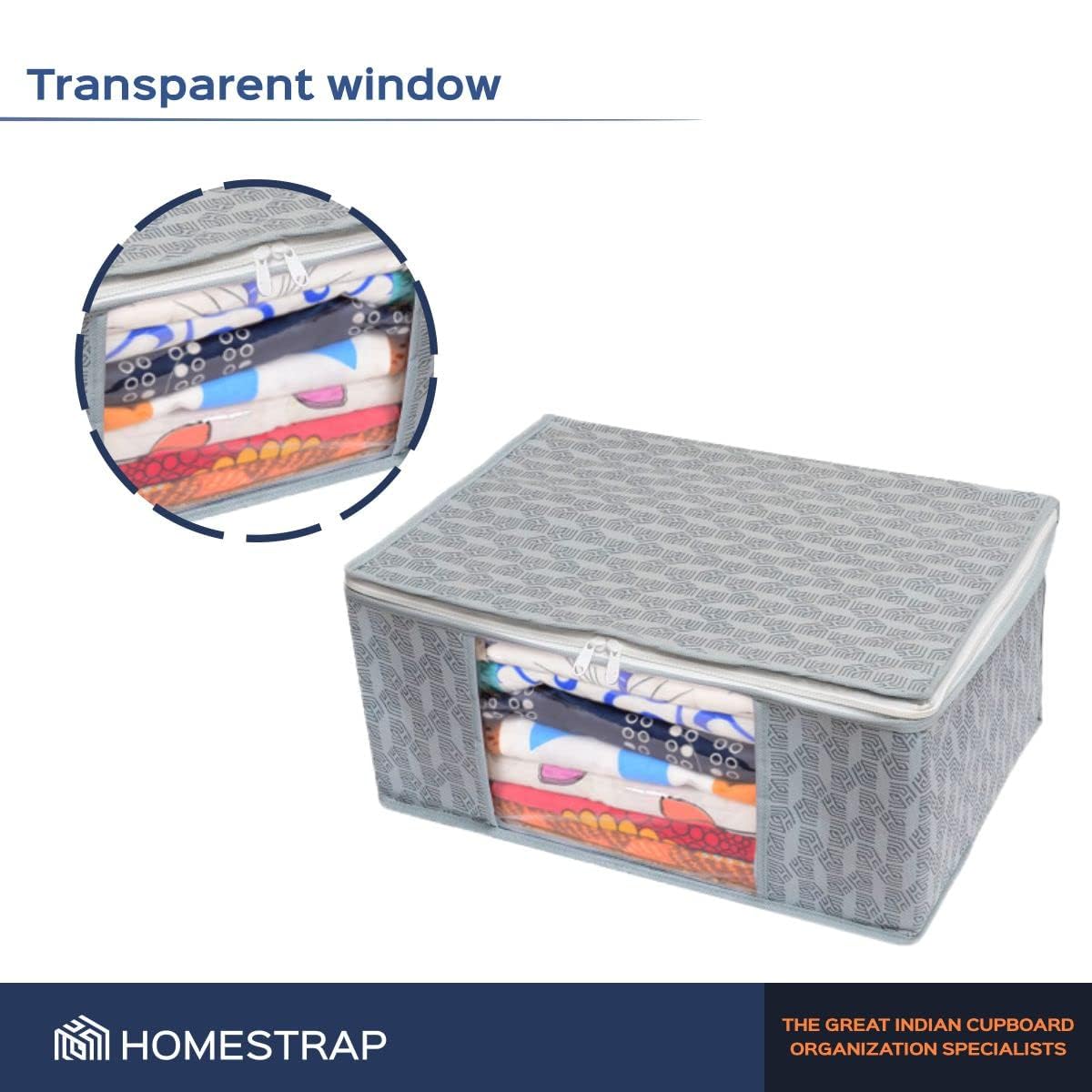 Homestrap Printed Saree Storage Organizers
