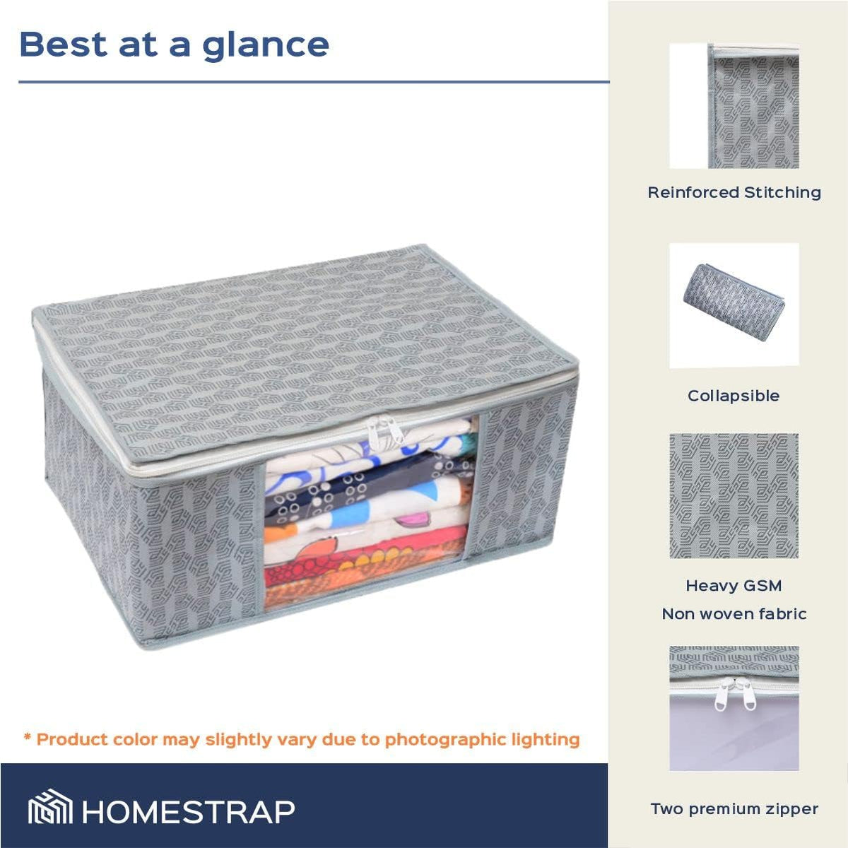 Homestrap Printed Saree Storage Organizers