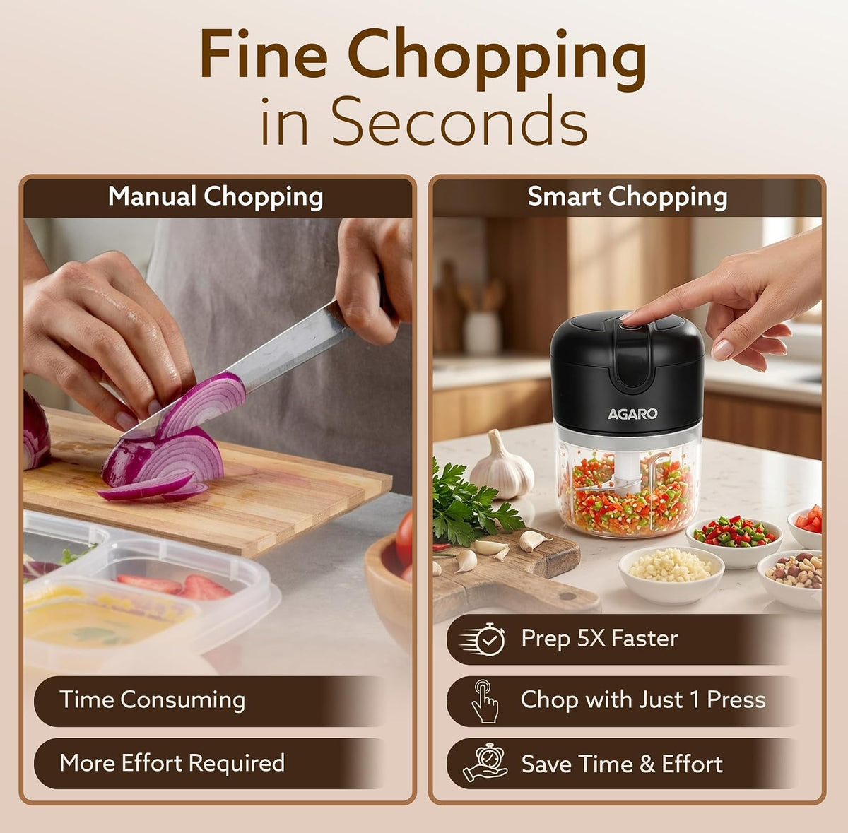 AGARO Electric Mini Food Chopper